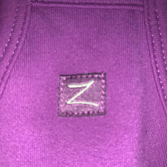 Zobha yoga tank top spaghetti strap size 2 Purple Racer Back - Picture 7 of 10